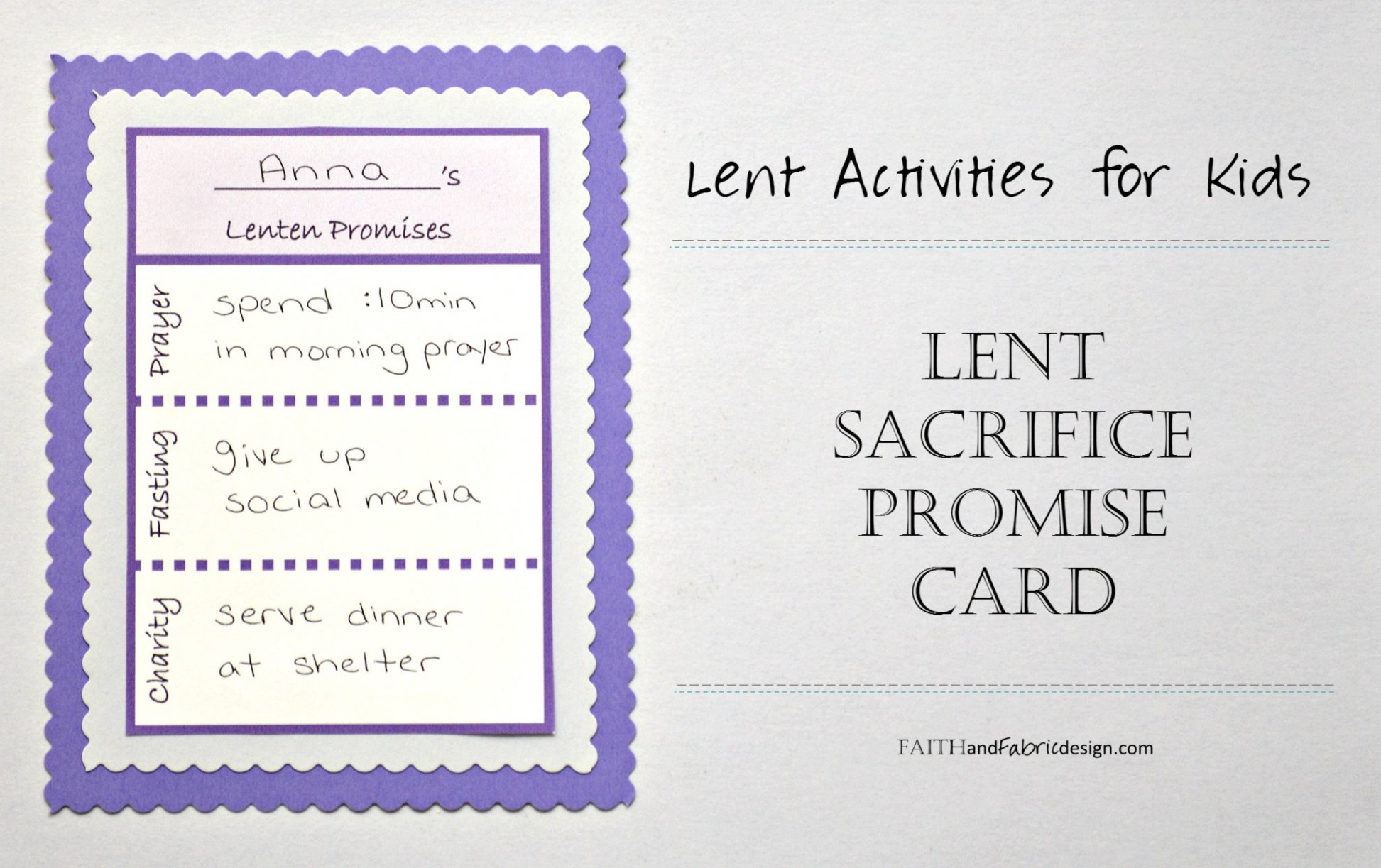 ACTIVITY: Lent Promise Card for Families (free printable) – Faith