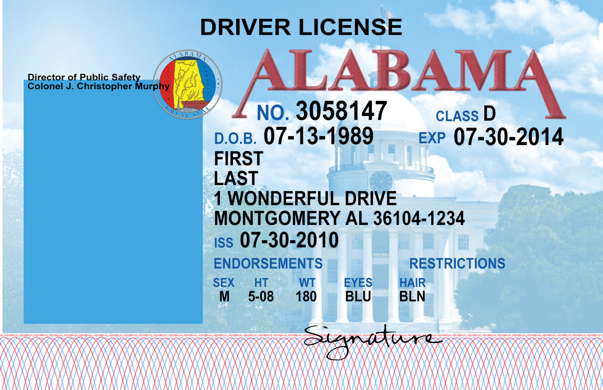 Alabama Driver License by ThePerfectStarlight on DeviantArt