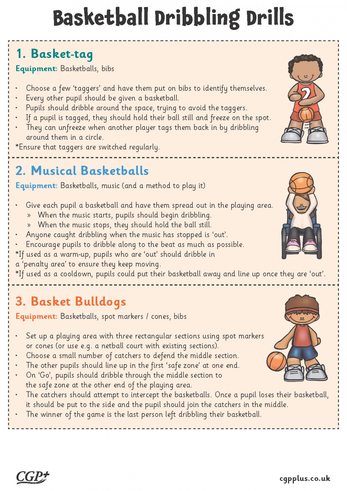 Basketball Dribbling Drills (Years -)  CGP Plus