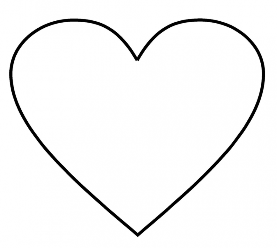 Best Photos Of Free Printable Heart Shape Template Intended For