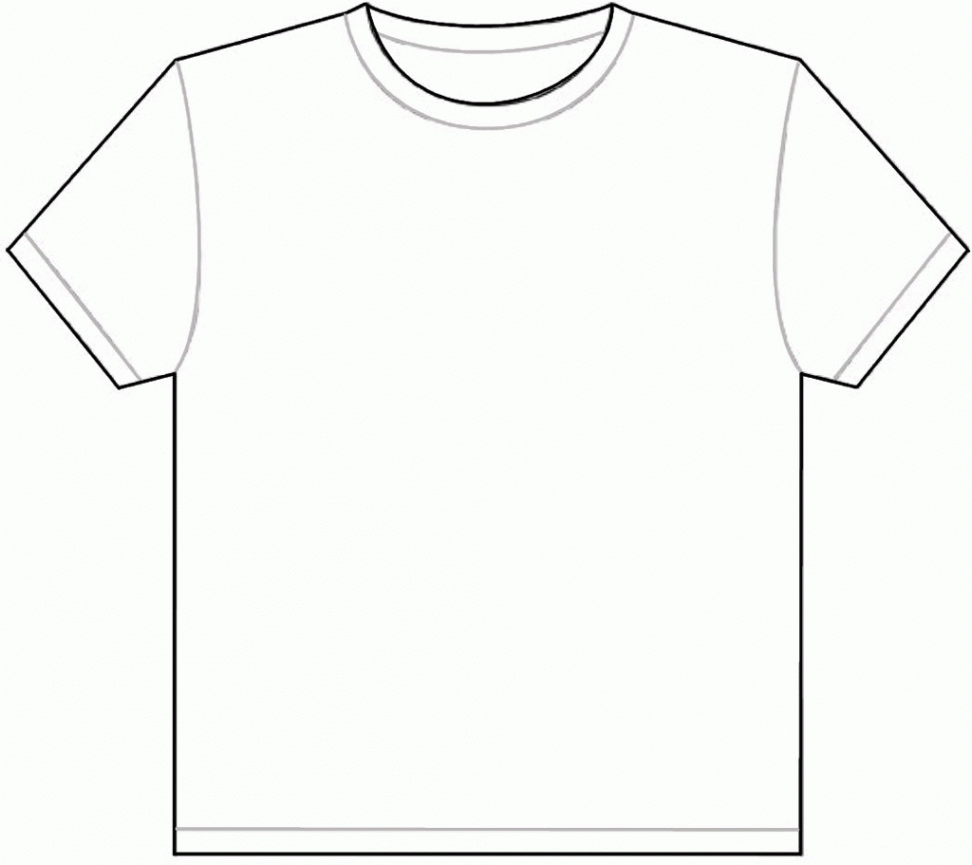 Best Photos of Large Printable T-Shirt Template - Blank T-Shirt