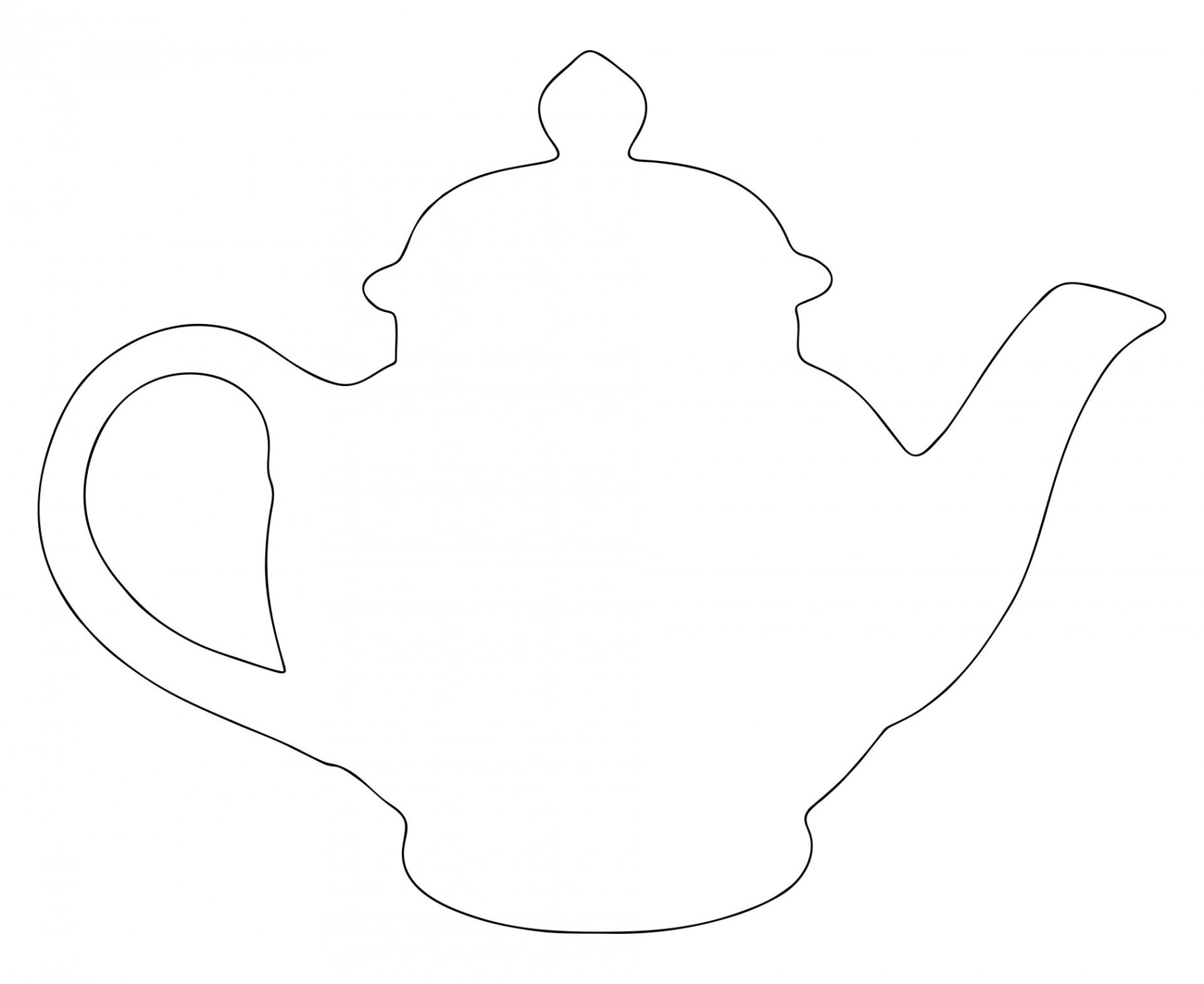 Best Printable Tea Pot for Free at Printablee