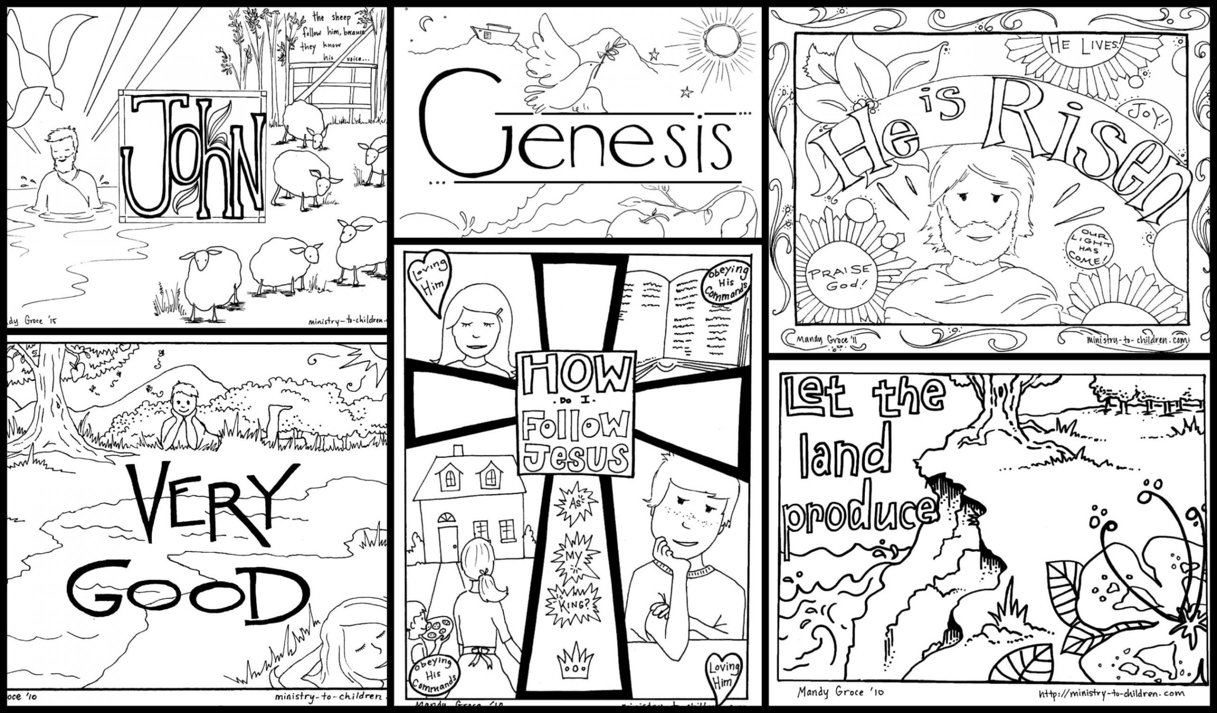 Bible Coloring Pages for Kids (Download Now) PDF Printables