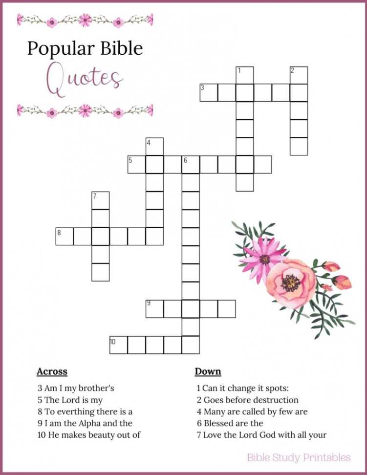 Bible Crossword Puzzles for Learning Scripture - Bible Study