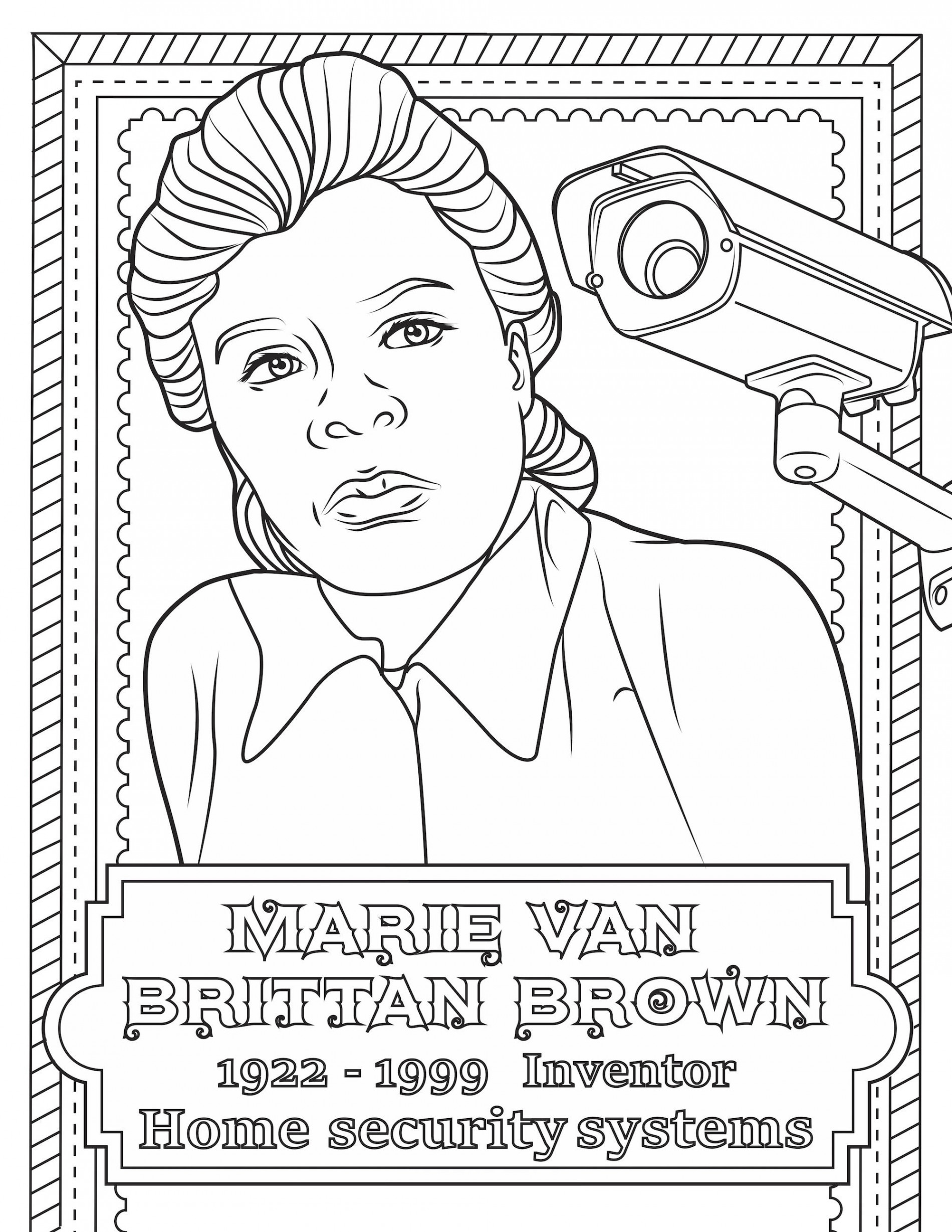 Black Inventor Black History Coloring Page Printable Colouring - Etsy