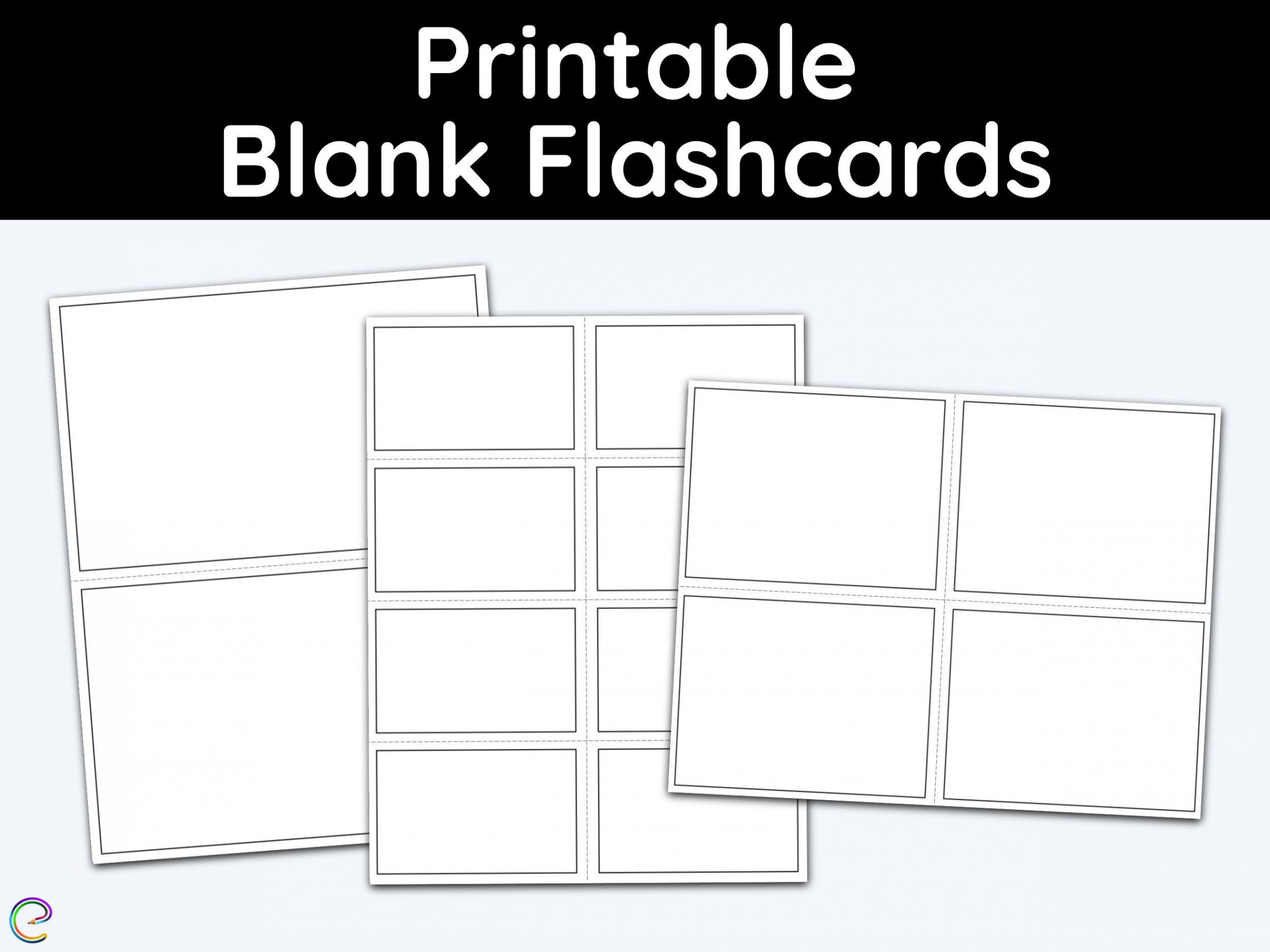 Blank, Printable, Flash Cards, Education Printables, Math