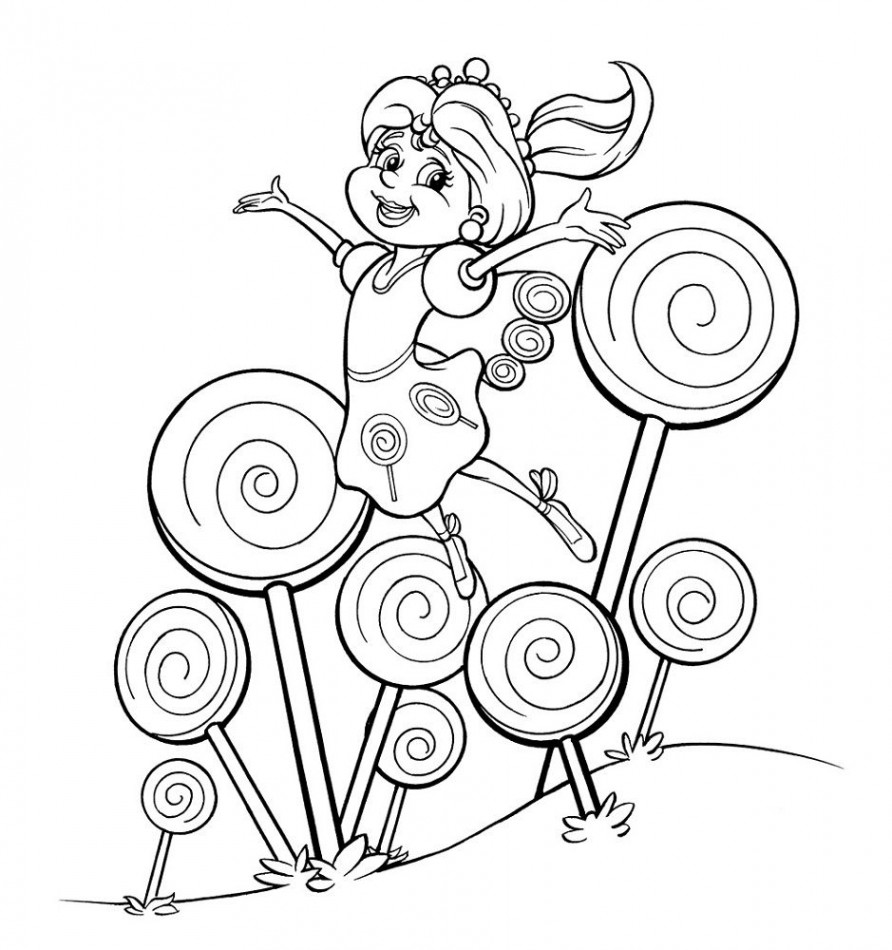 Candyland Coloring Pages Candy Land Coloring Pages For Fun