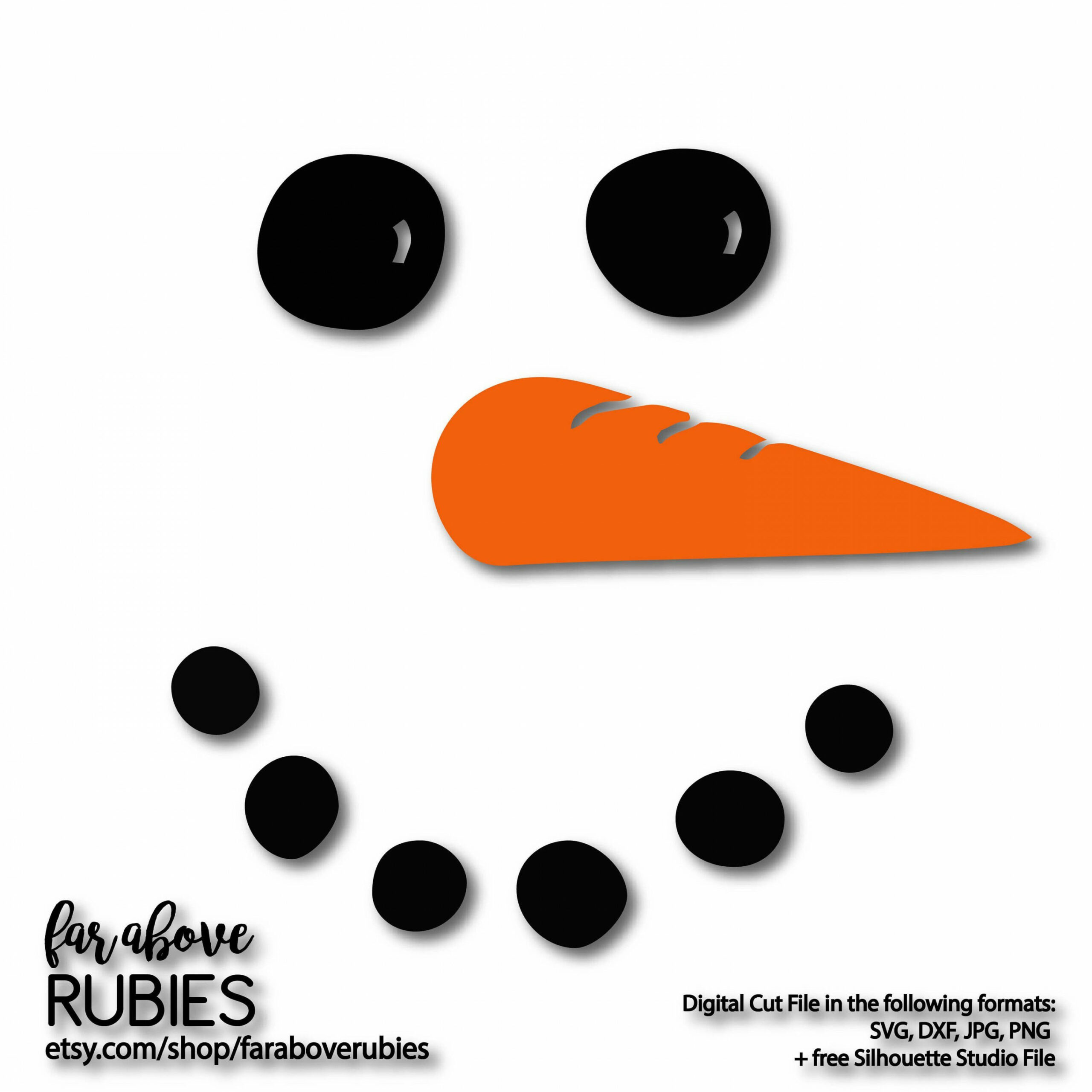 Carrot Nose Printable  Simple Template Design  Printable