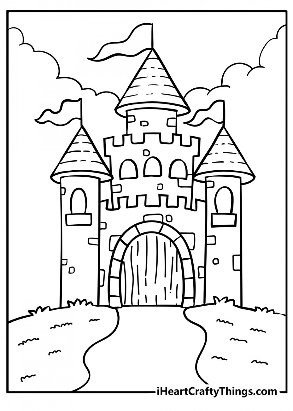 Castle Coloring Pages (% Free Printables)