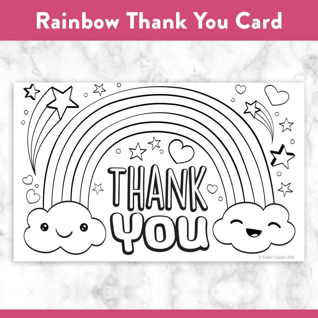 Coloring Pages to Say Thank You – Faber-Castell USA