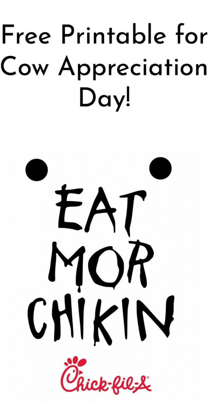 Cow Appreciation Day Costume + Eat Mor Chikin Sign  Cow