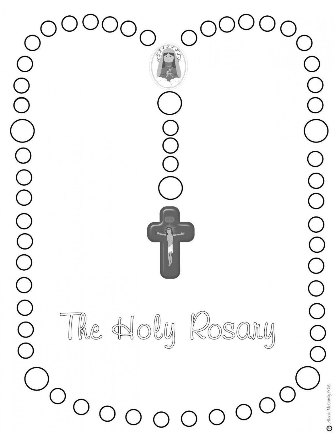 + Creative Photo of Rosary Coloring Page - albanysinsanity