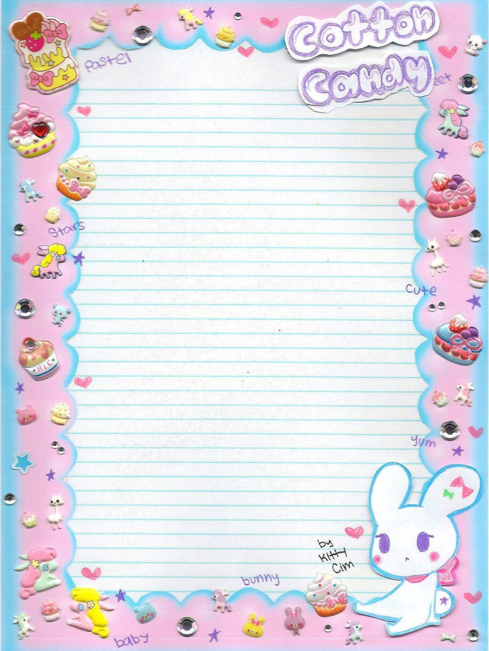 Cute Printable Notebook Paper - FREE DOWNLOAD  Free printable