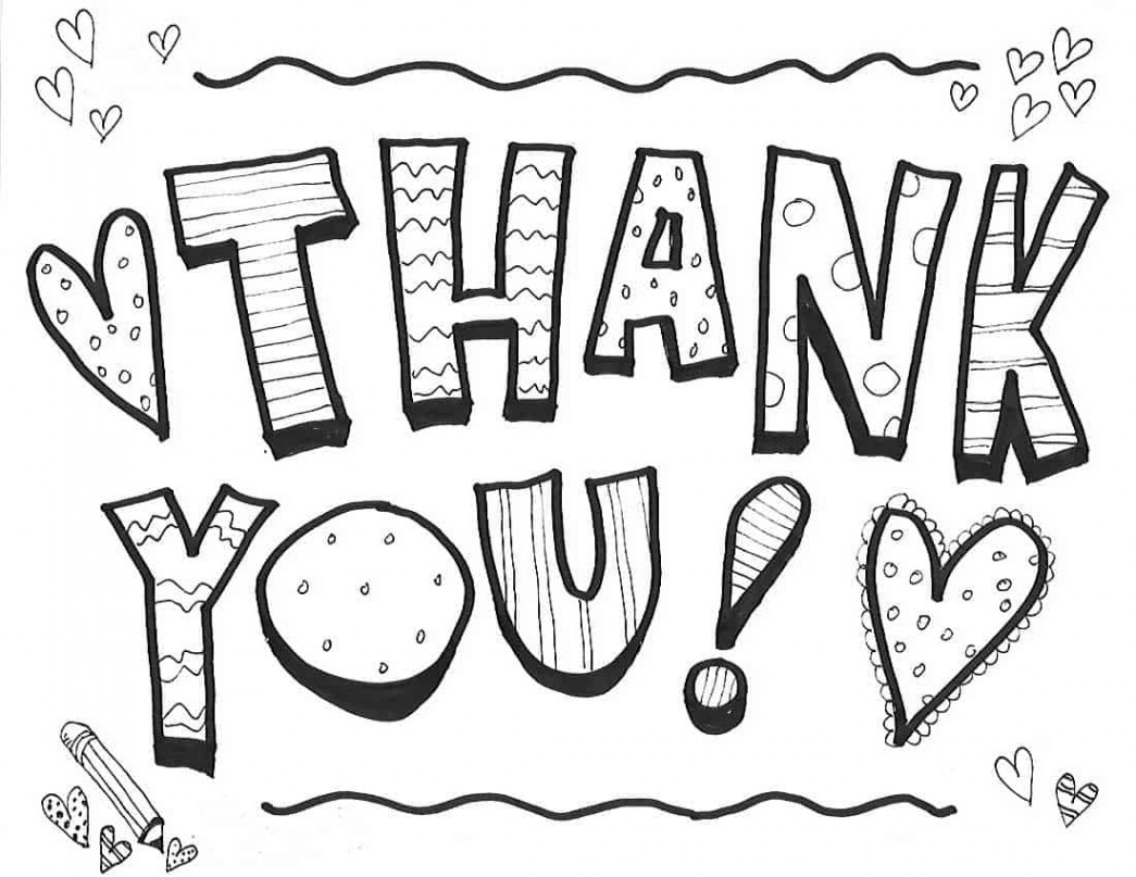 Cute Printable Thank You Sign FREE Coloring Page  Skip To My Lou