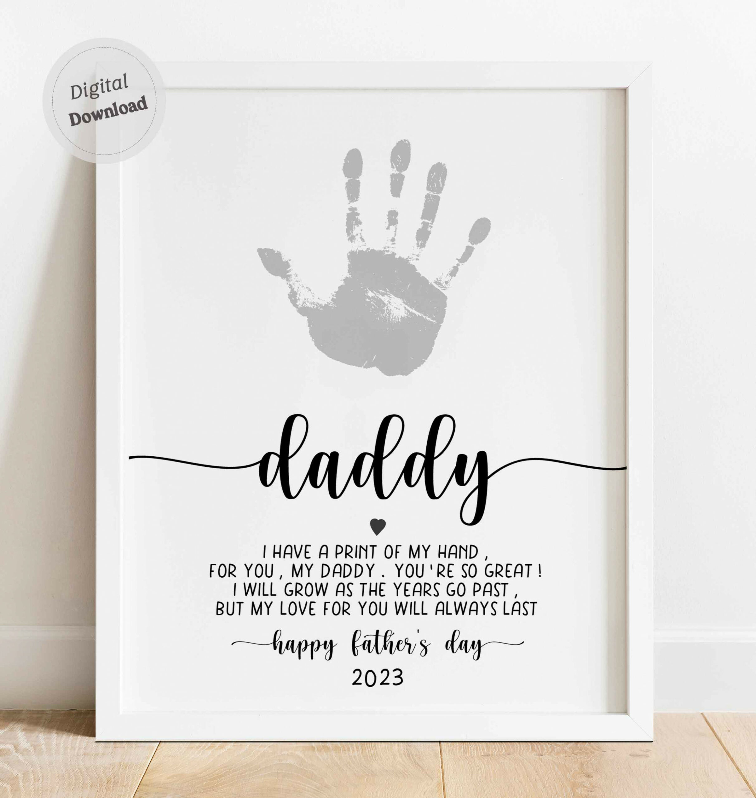 Daddy Handprint art Father