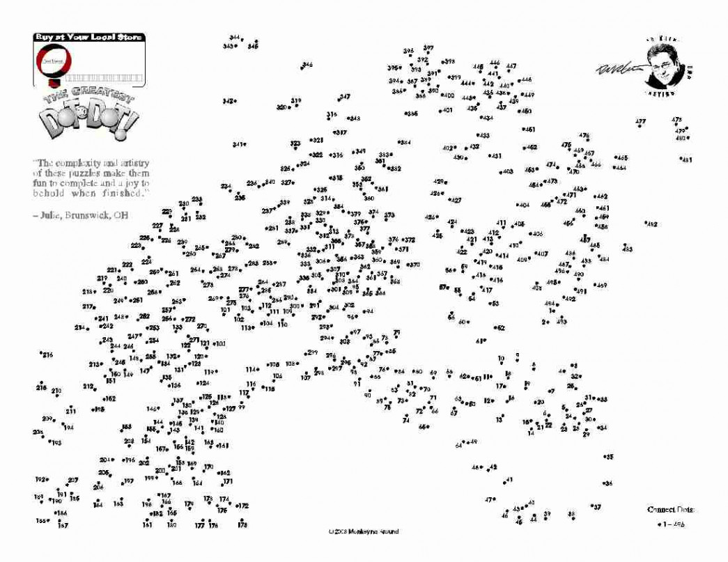 Downloadable Dot-to-Dot Puzzles