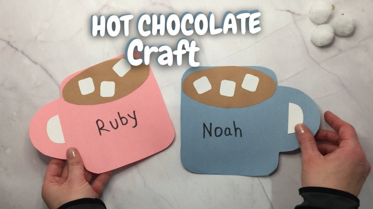 Easy Hot Chocolate Craft (Free Template) - Crafting Jeannie