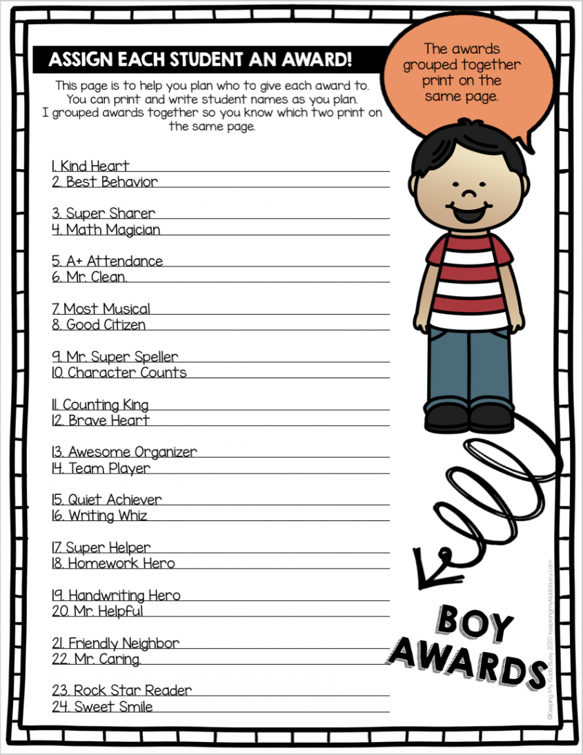 End of the School Year in Kindergarten - FREE PRINTABLES — Keeping