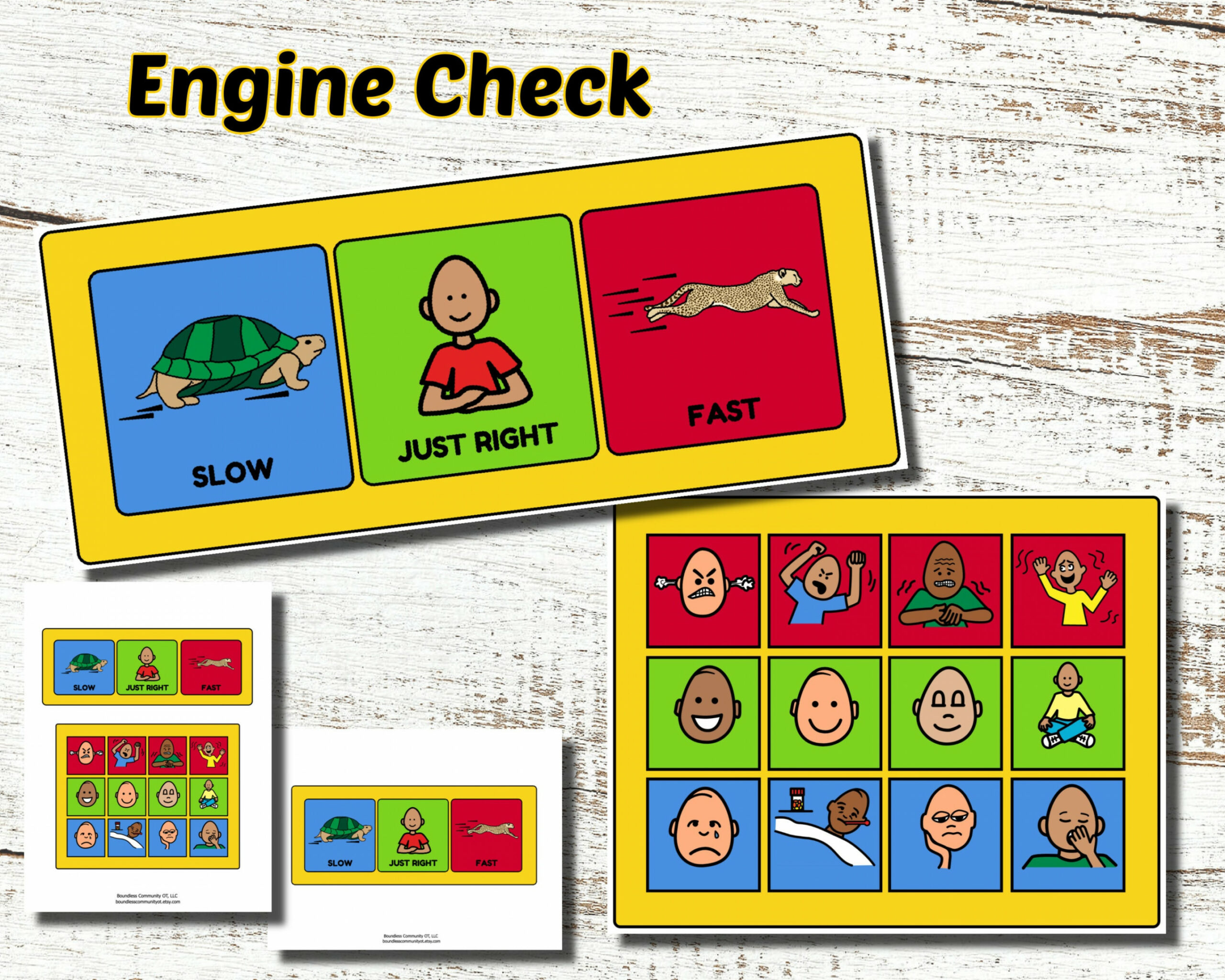 Engine Check Digital File Sensory Diet Self-regulation - Etsy