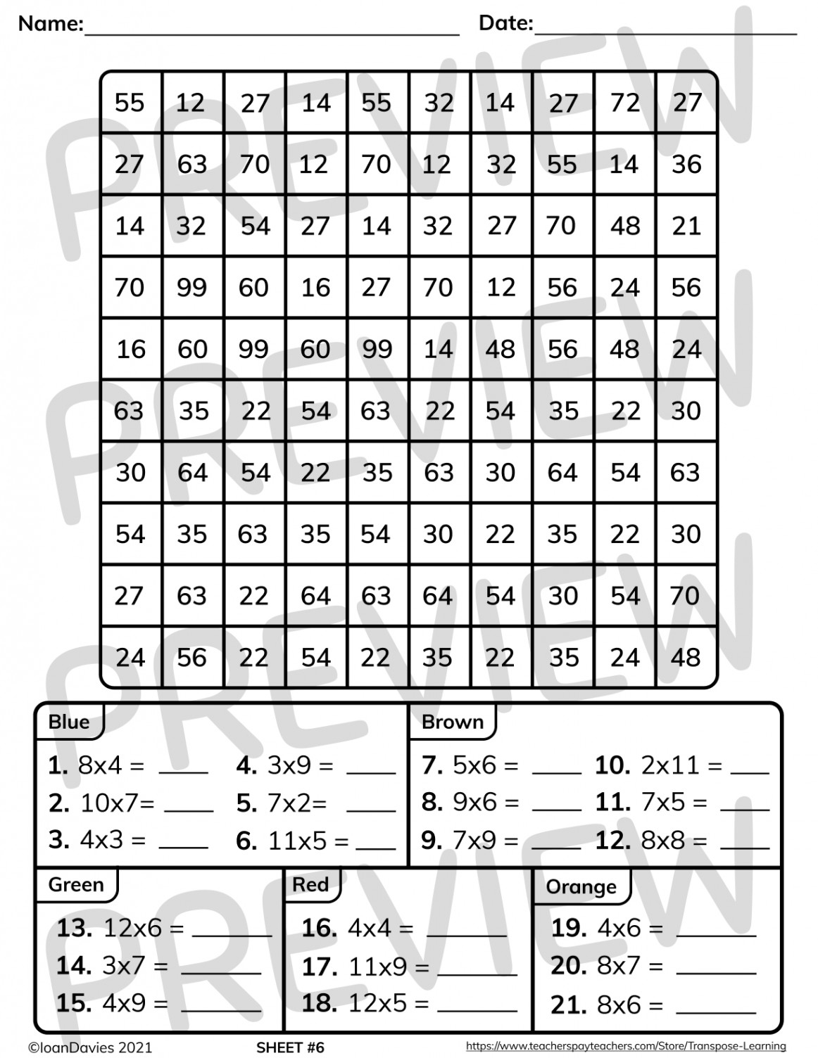 Fall Themed Multiplication and Division Mystery Pictures  Math