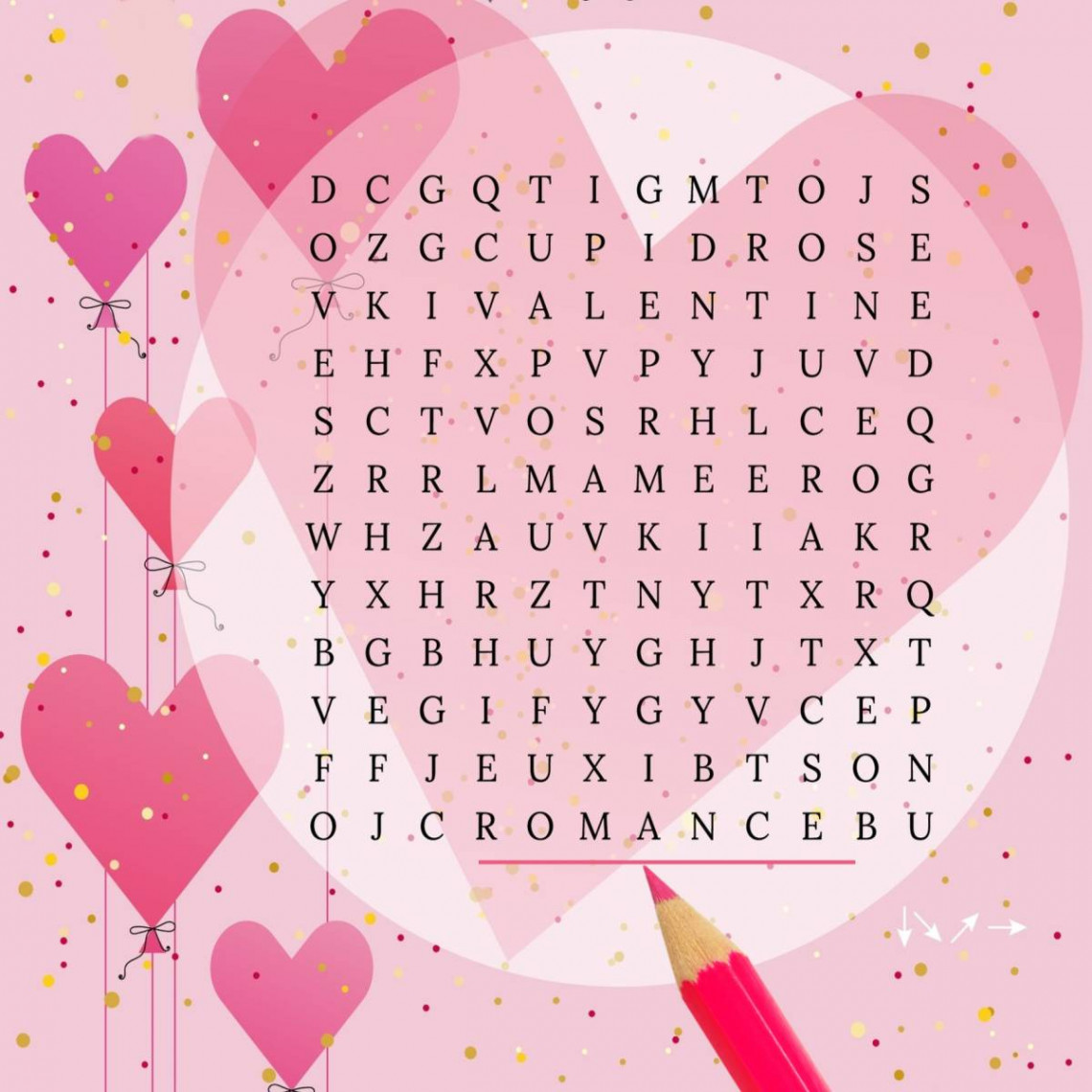 February Word Search Printable - National Days Word Find Puzzle