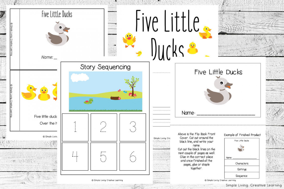 Five Little Ducks Printables - Simple Living