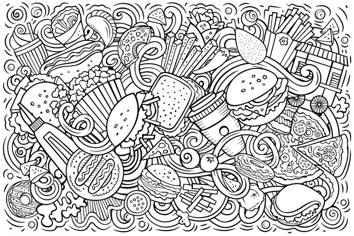 Food Coloring Pages:  Free Printable Coloring Pages of Food That