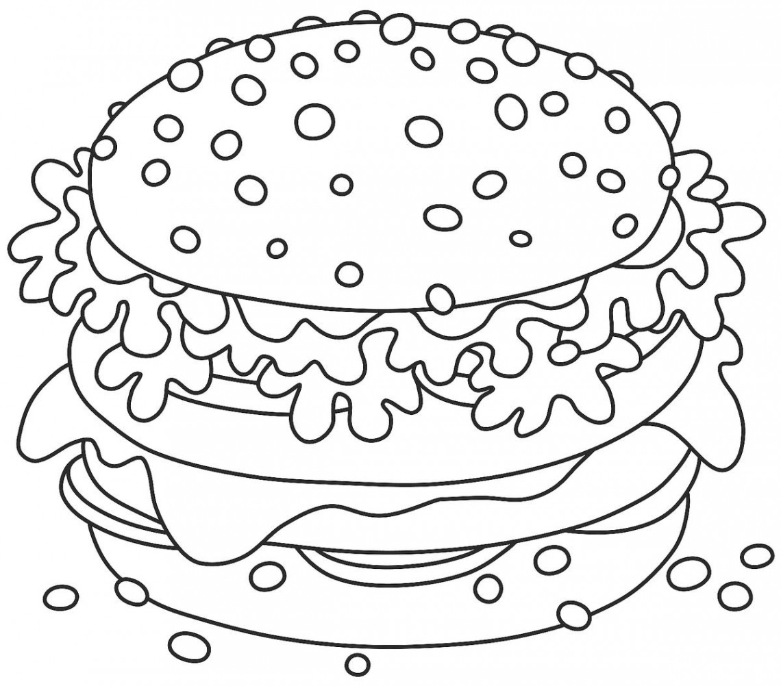 Food Coloring Pages:  Free Printable Coloring Pages of Food That