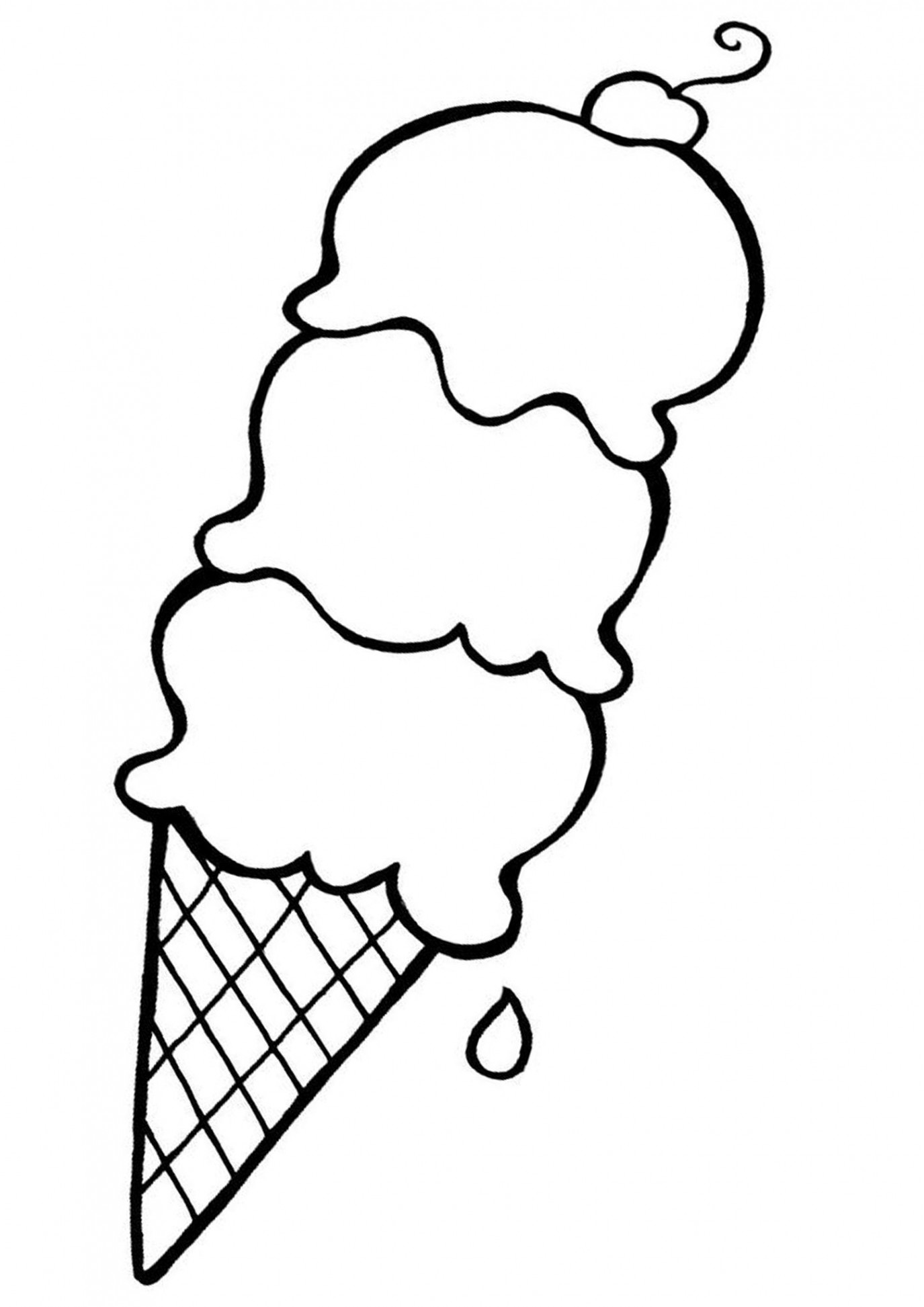 Free & Easy To Print Ice Cream Coloring Pages  Ice cream coloring