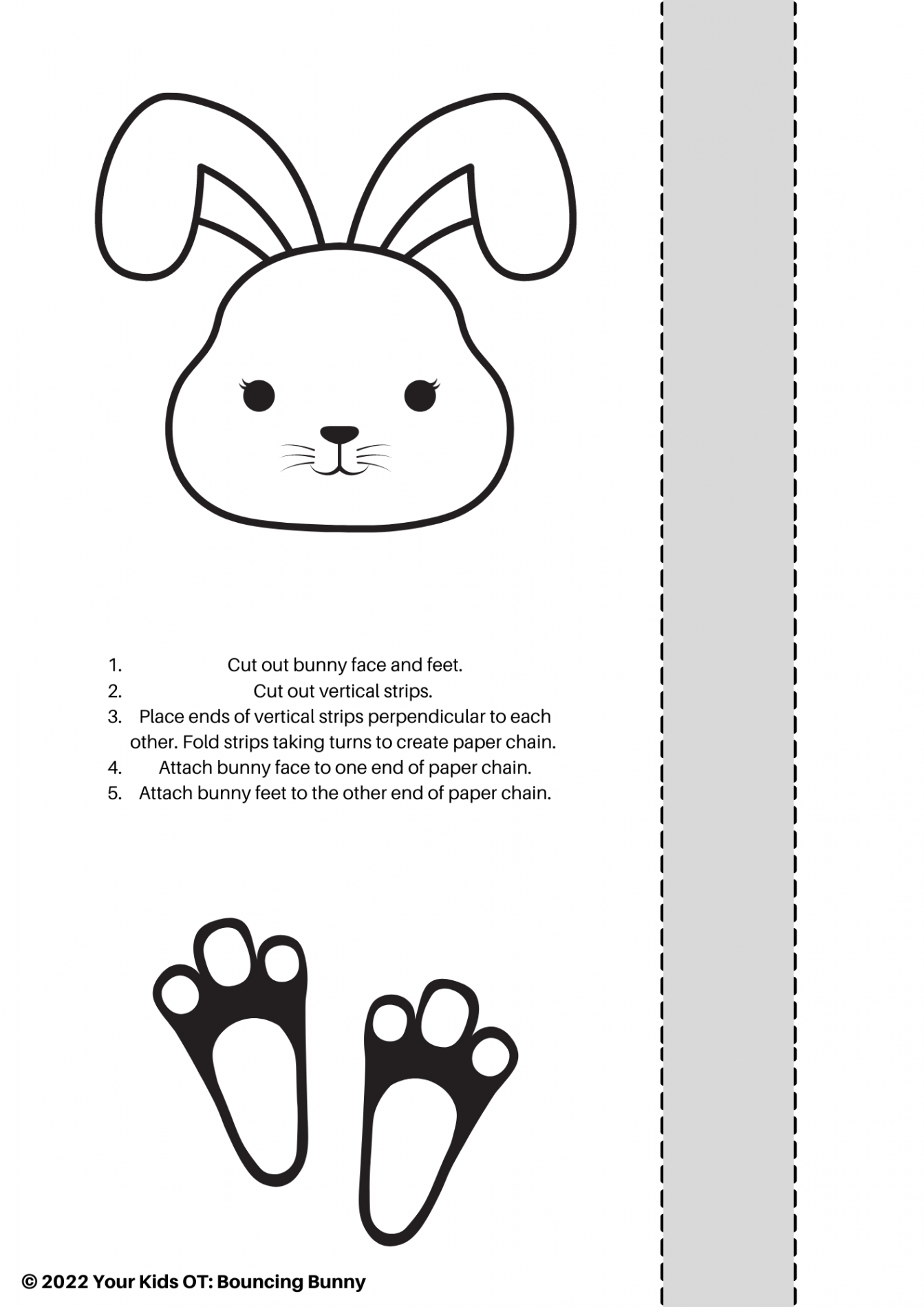 FREE Bouncing Bunny Printable