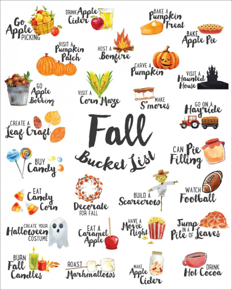 FREE Fall Bucket List - Chelsea