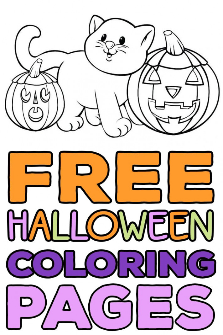 FREE Halloween Coloring Pages for Adults & Kids - Happiness is