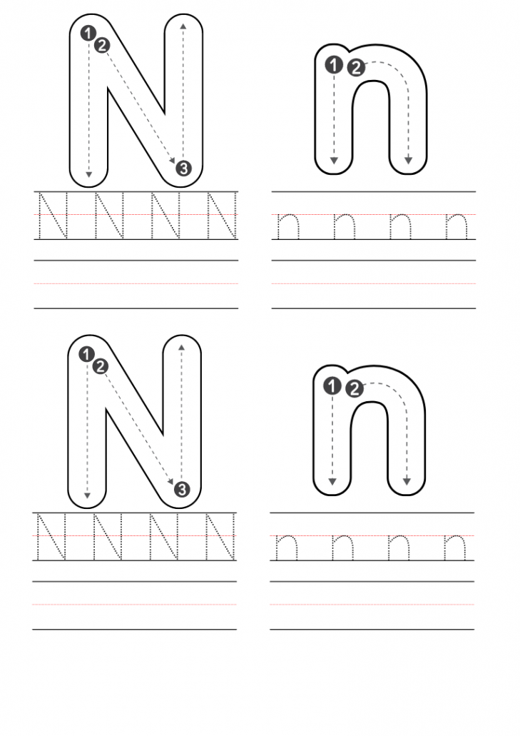 Free Kindergarten Letter N Worksheets Printable PDF