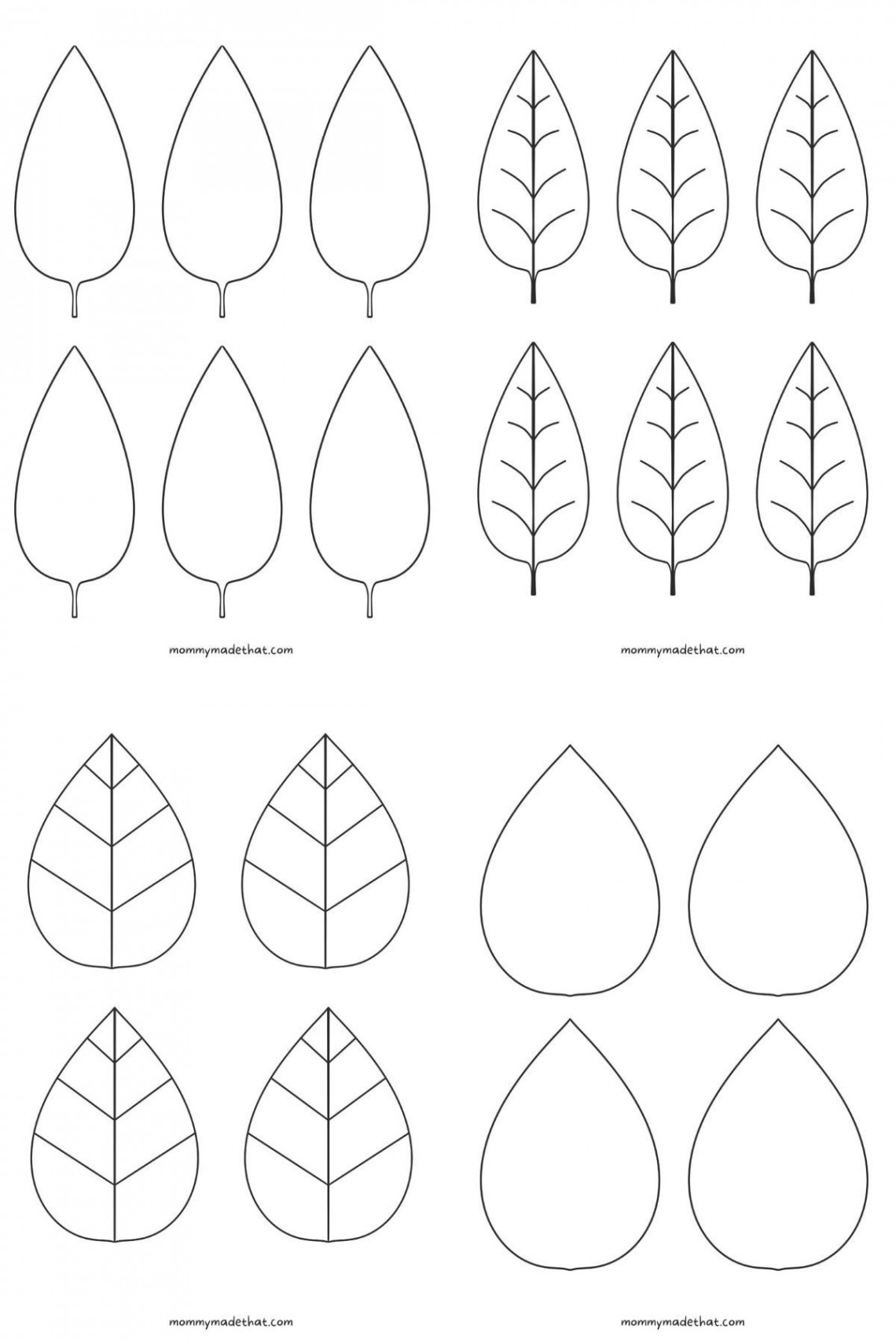 Free Leaf Templates & Outlines: Tons of Printables!!  Leaf