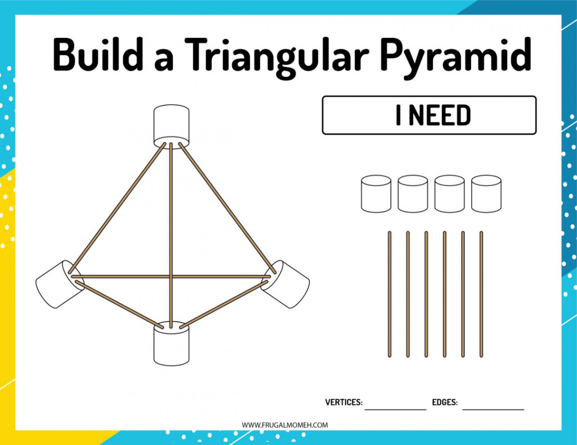 Free Marshmallow and Toothpick D Shape Worksheets - Frugal Mom Eh!