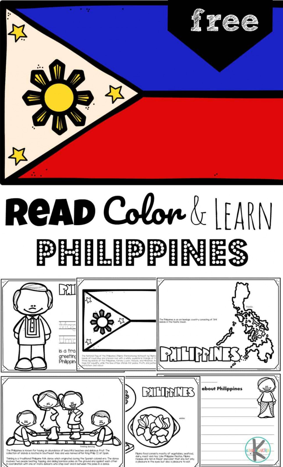 FREE Philippines Coloring Pages for Kids to Read, Color & Learn