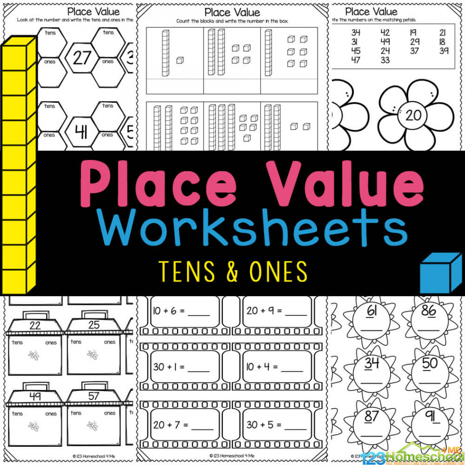 ✏️ FREE Place Value Worksheets - Tens and Ones