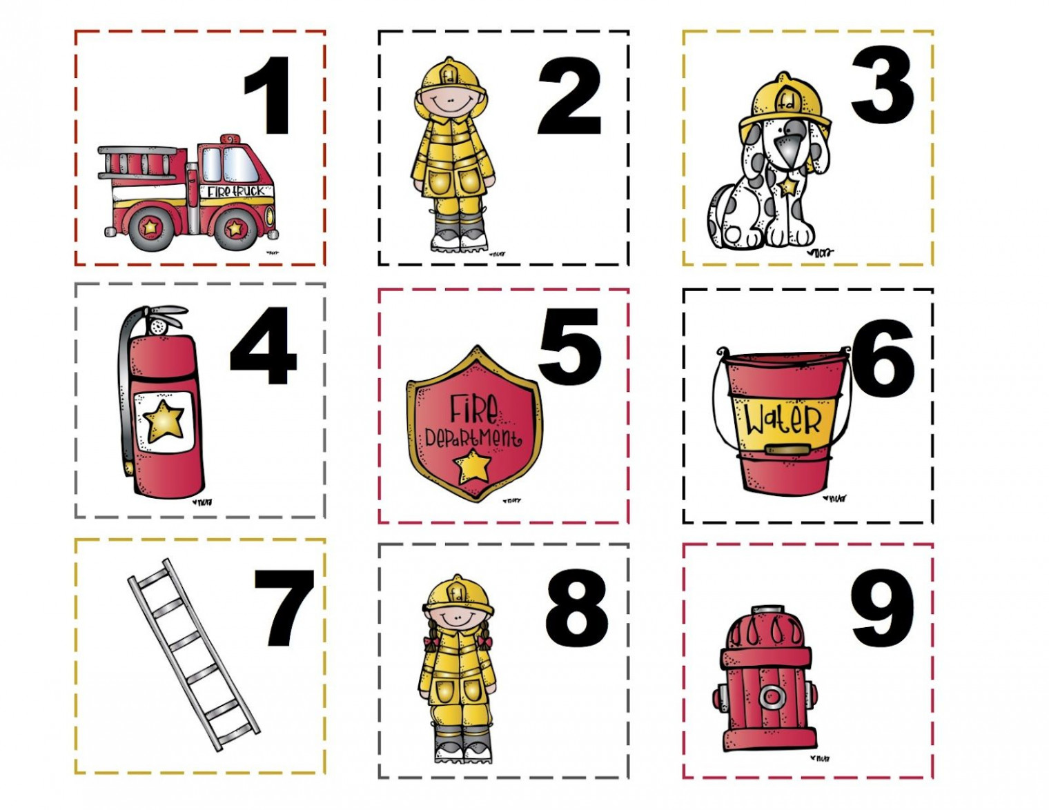 FREE Preschool Printables: Fire Safety Theme  Fire safety