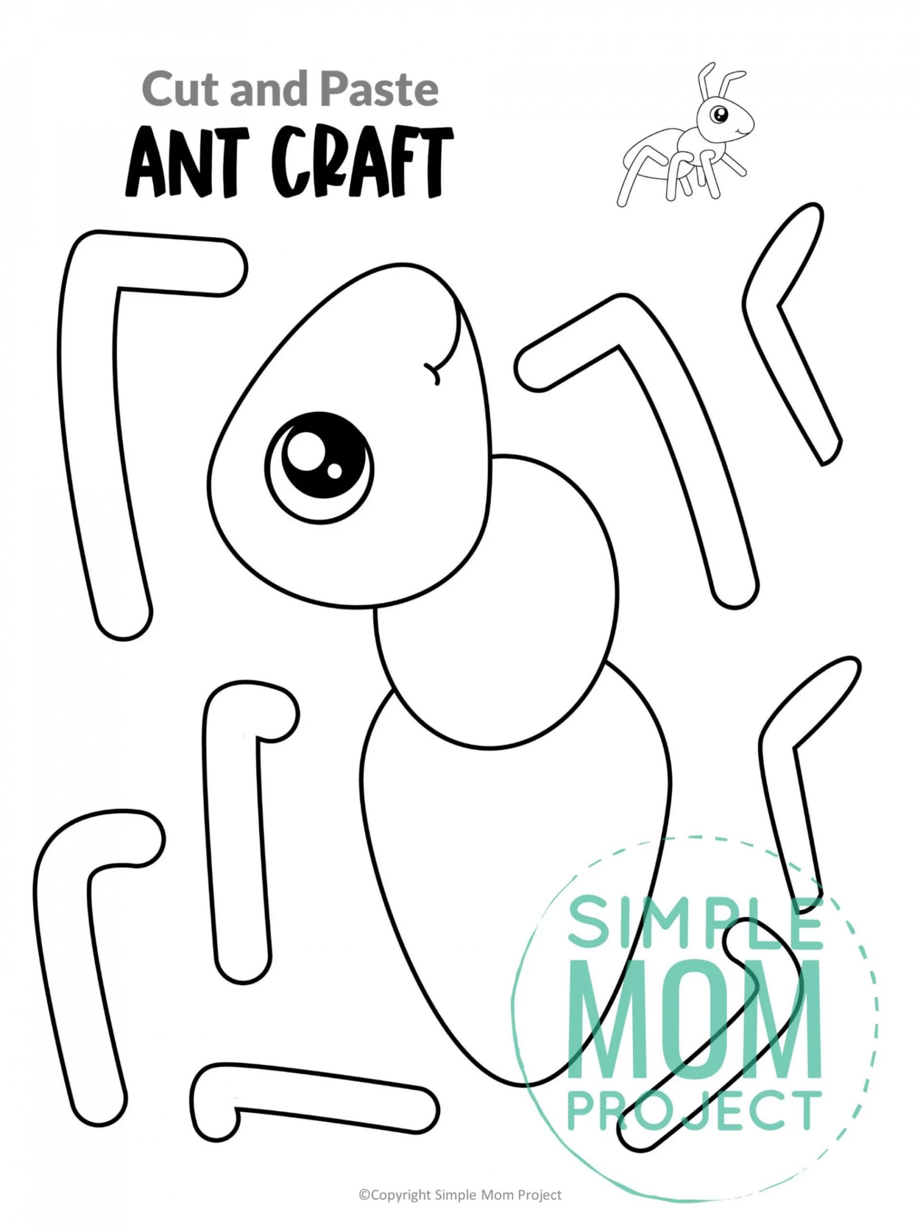 Free Printable Ant Craft Template  Ant crafts, Insect crafts, Bug