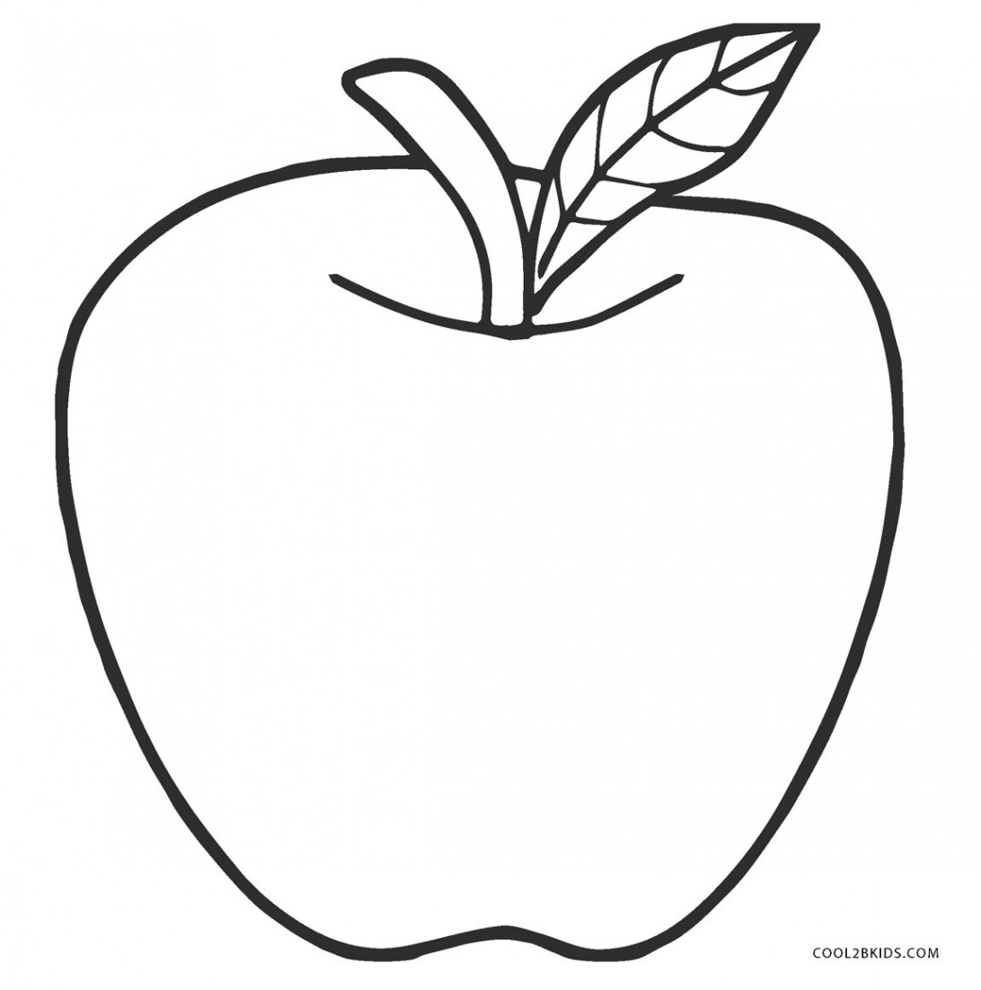 Free Printable Apple Coloring Pages For Kids