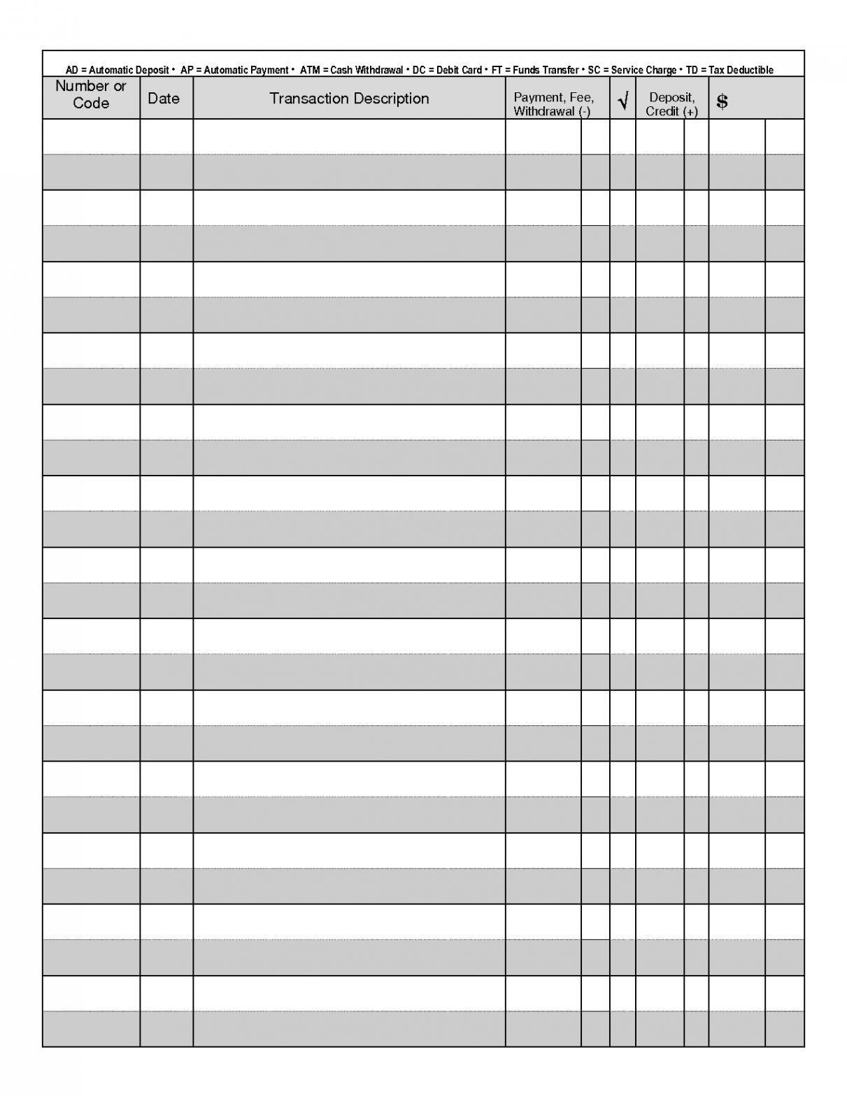 Free+Printable+Blank+Check+Register  Checkbook register