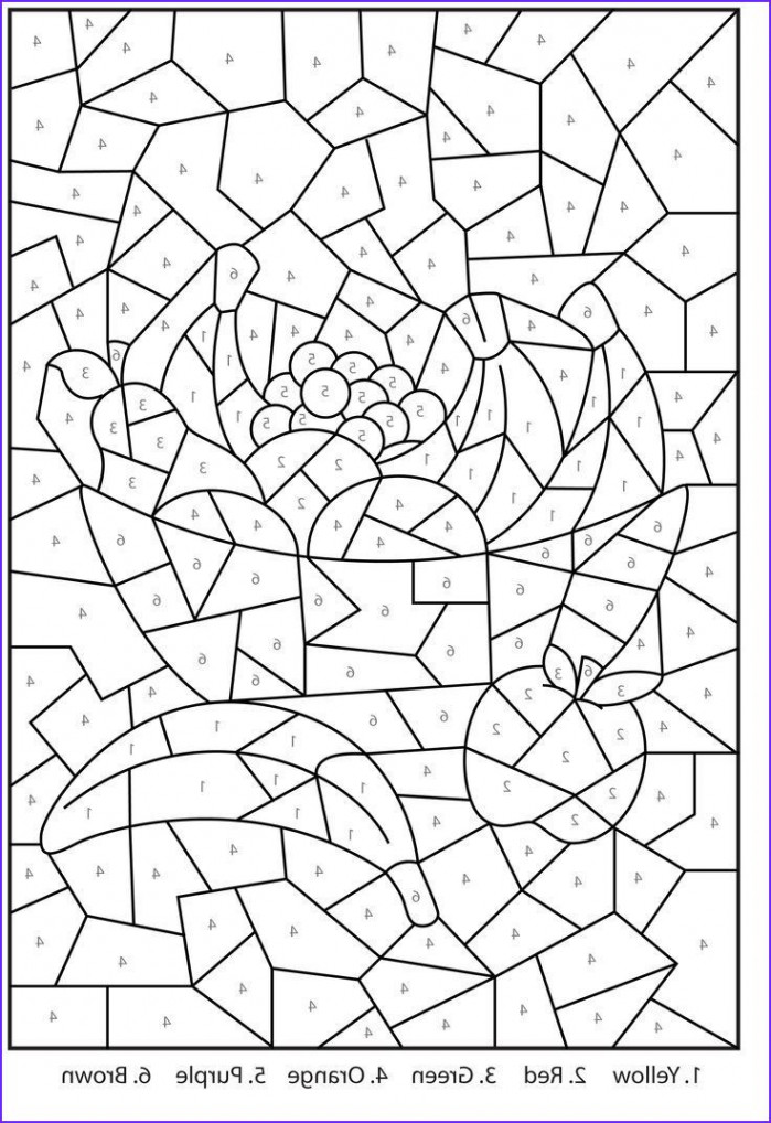 Free Printable Color By Number Coloring Pages For Adults  Mandala