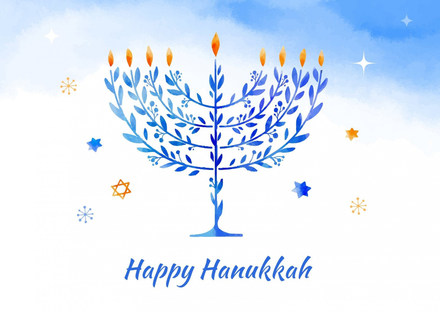 Free printable, customizable Hanukkah card templates  Canva