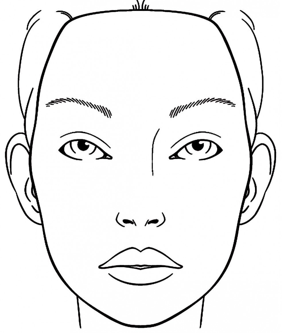 Free Printable Face Charts For Makeup - Makeup Vidalondon  Makeup