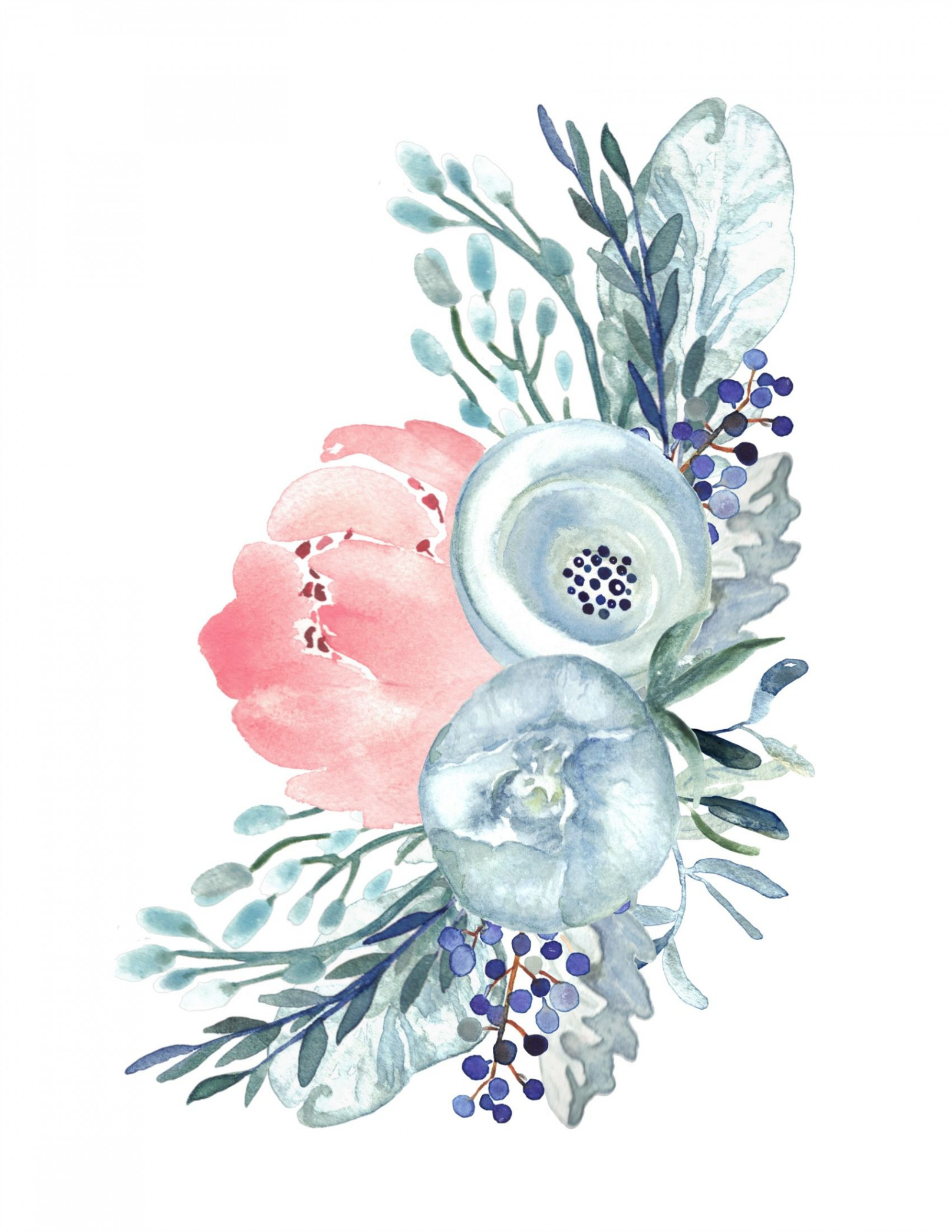 Free Printable Floral Watercolour Designs  Free watercolor