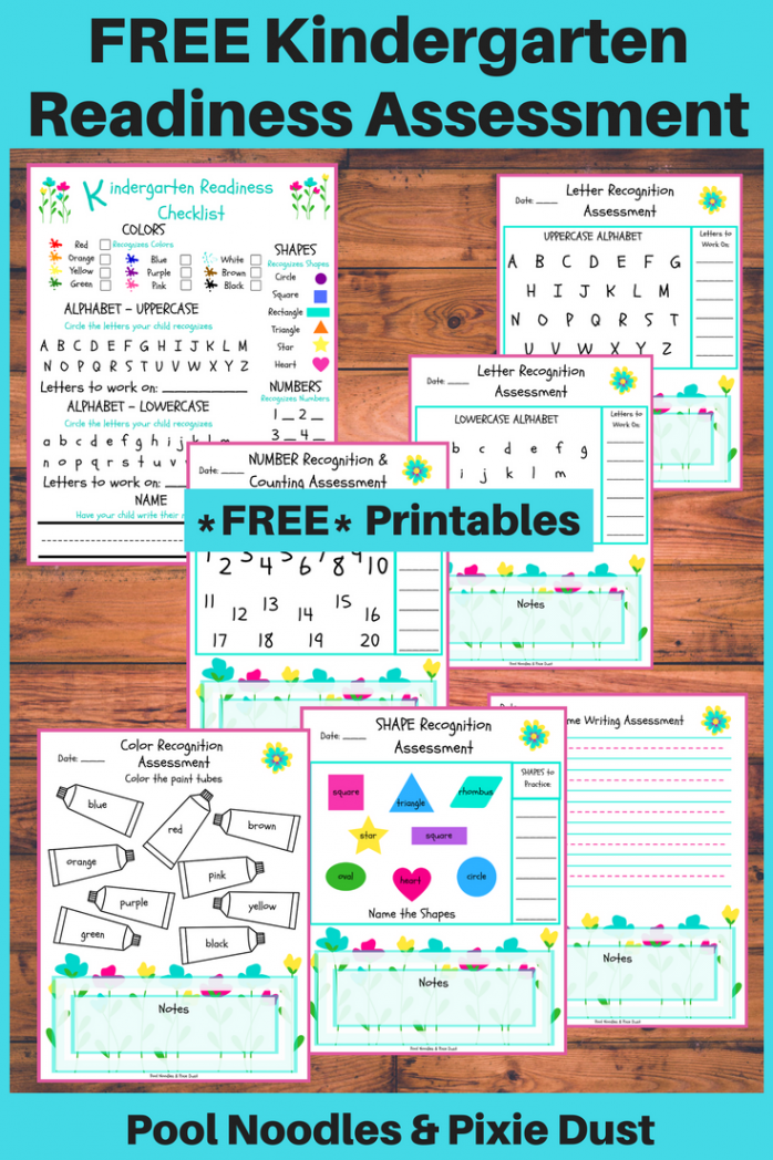 Free Printable Kindergarten Readiness Assessment  Kindergarten