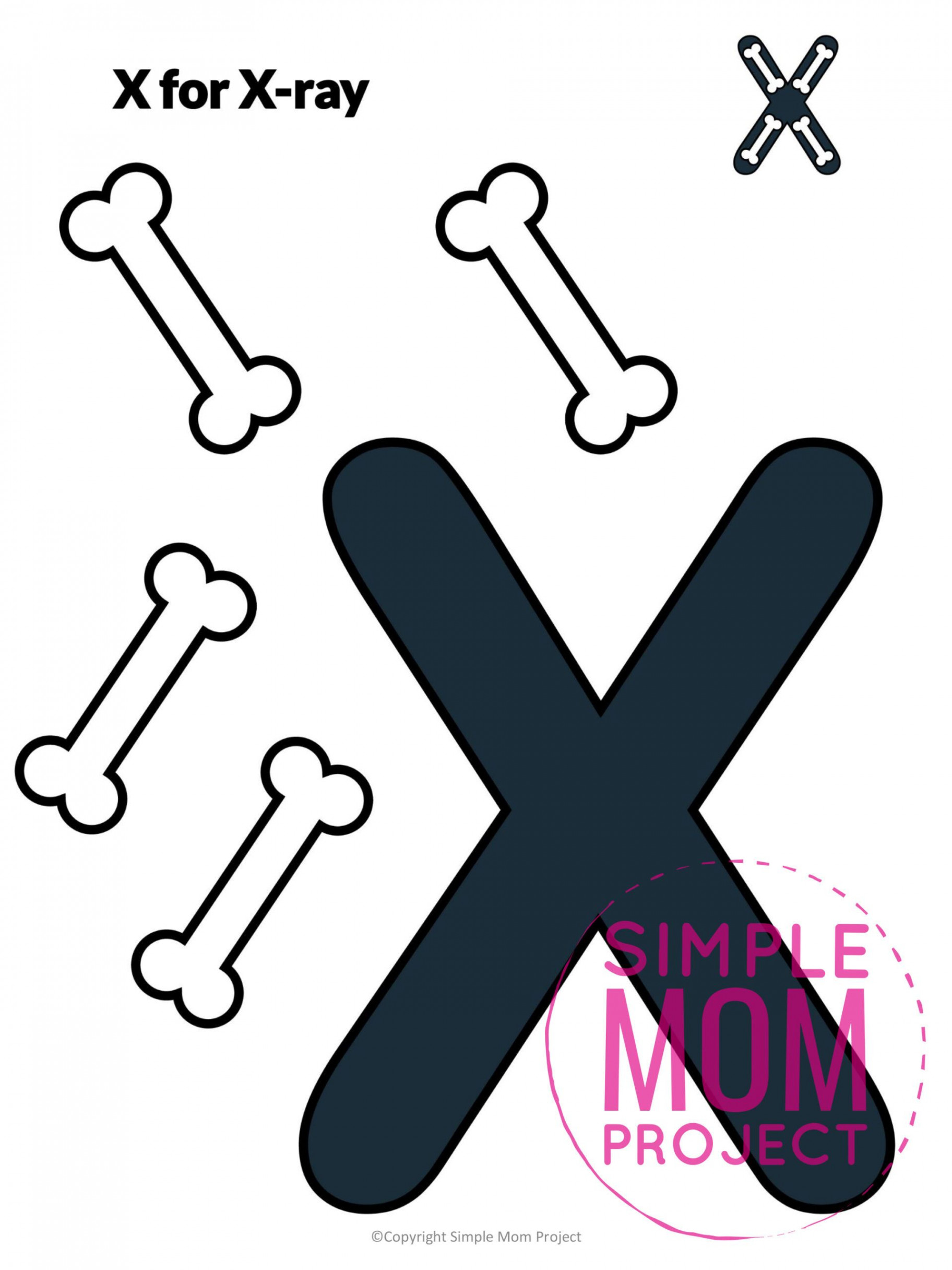 Free Printable Letter X Craft Template  Letter x crafts, Letter a