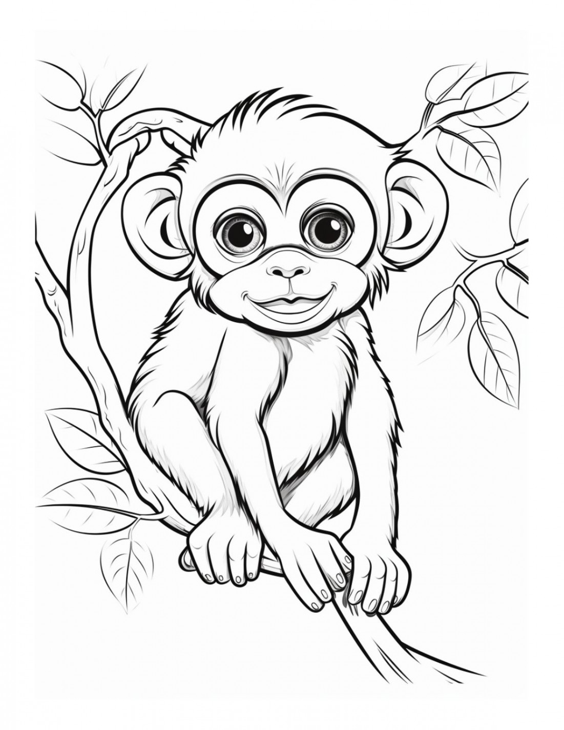 Free Printable Monkey Coloring Pages  Skip To My Lou