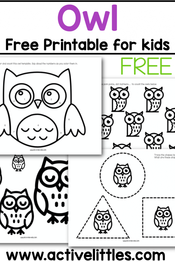 Free Printable Owl Template - Active Littles