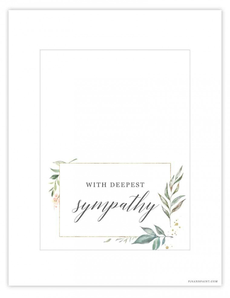 Free Printable Sympathy Card – Instant Download  Sympathy cards